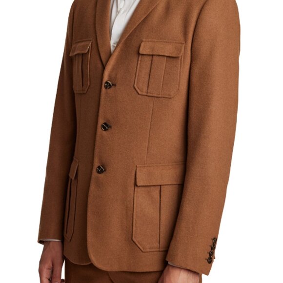 Paisley&Gray Field Slim Wool-Blend Military Jacket Men FULL suit 42R 34x32 pant - Picture 5 of 8